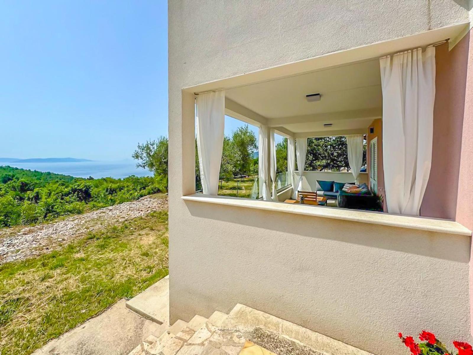 ראבץ Studio Vesna With A Terrace And Sea View מראה חיצוני תמונה