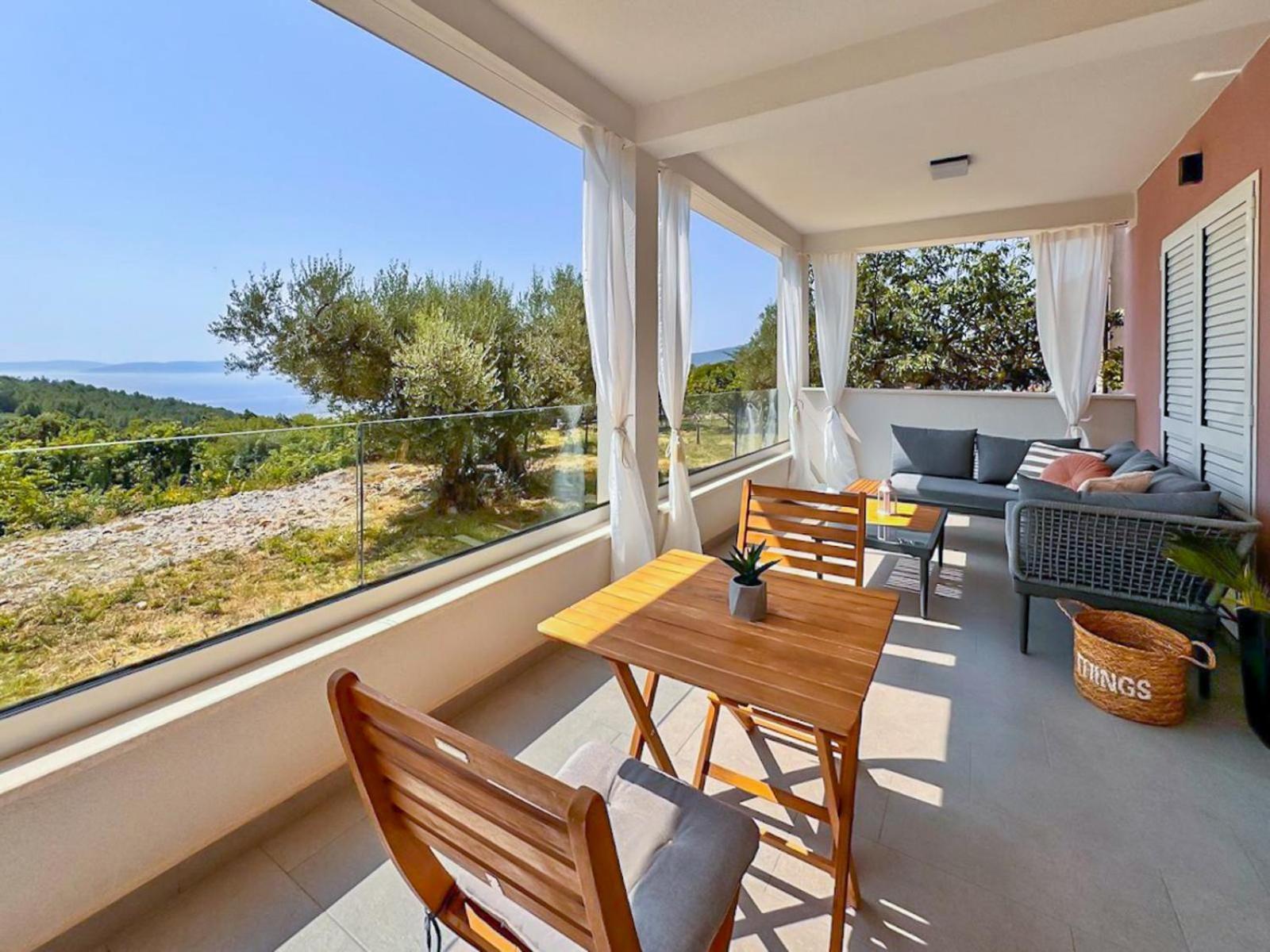 ראבץ Studio Vesna With A Terrace And Sea View מראה חיצוני תמונה